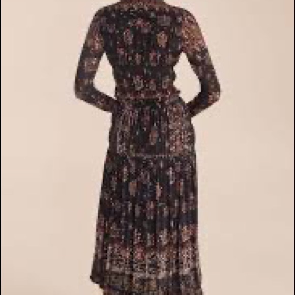 Rebecca Taylor Fleur Mesh Midi Skirt - Picture 2 of 3